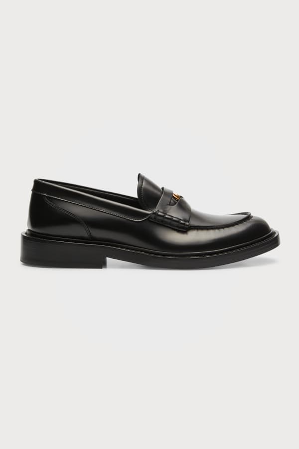 Salvatore Ferragamo Men's Rolo 13 Gancini Leather Loafers | Neiman Marcus