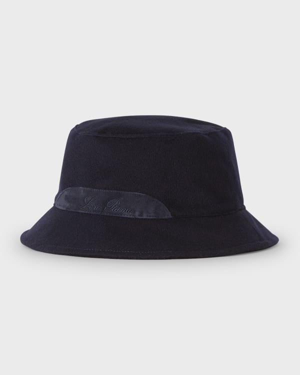 Alexander McQueen Men's William Blake Dante Logo Bucket Hat | Neiman Marcus