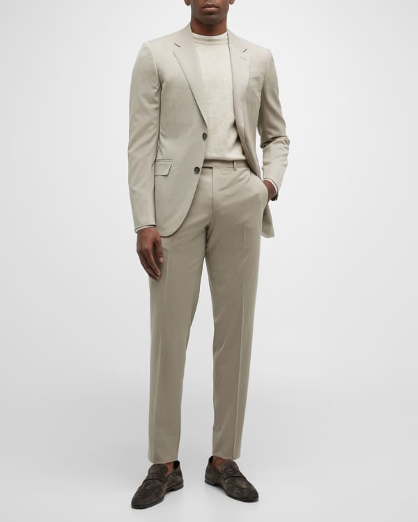 ZEGNA Men's Solid Wool Suit | Neiman Marcus