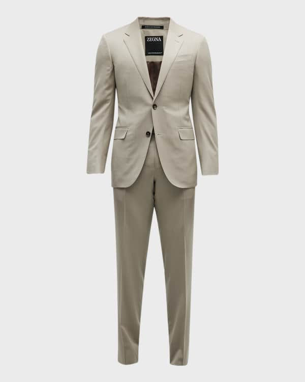 ZEGNA Men's Solid Wool Suit | Neiman Marcus