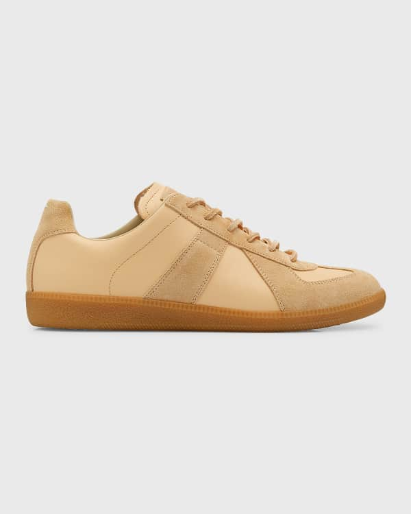 Lanvin Men's Clay Textured Low-Top Sneakers | Neiman Marcus