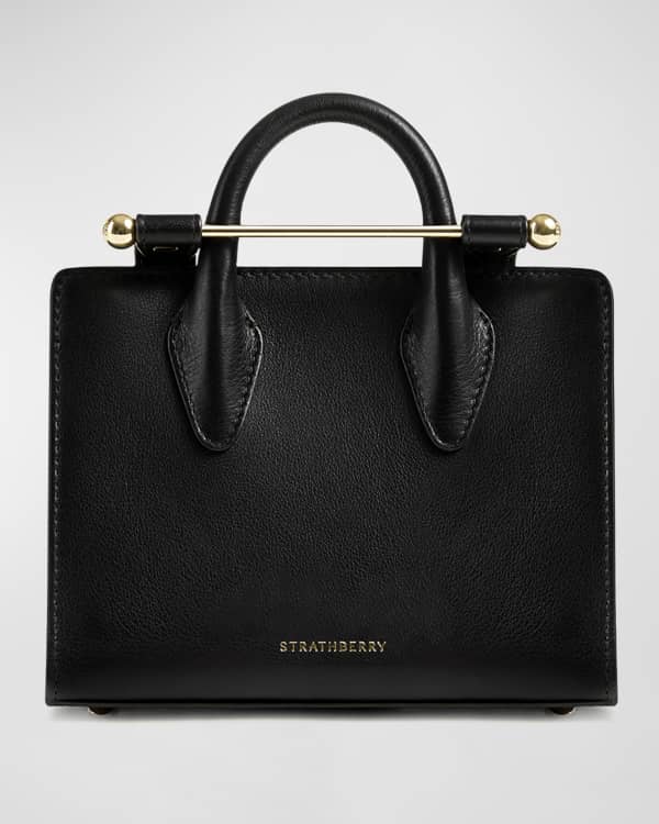 Black Saffiano Leather Top-handle Bag