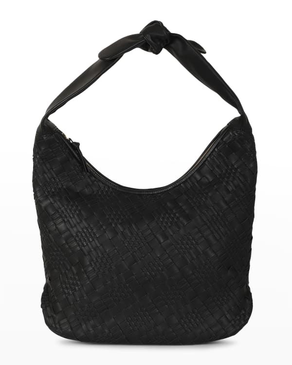 MCM Large Klara Leather Hobo Bag In Urban Taupe At Nordstrom Rack in Black