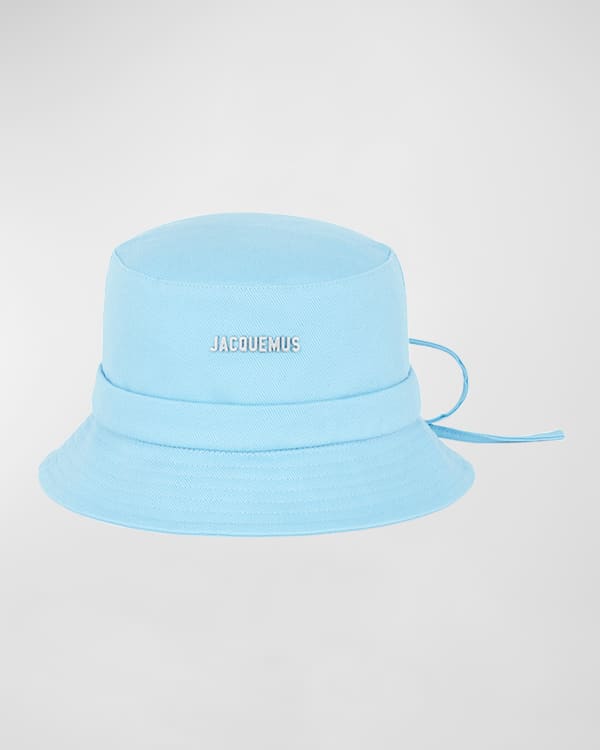 Le Bob Artichaut cotton canvas bucket hat in pink - Jacquemus