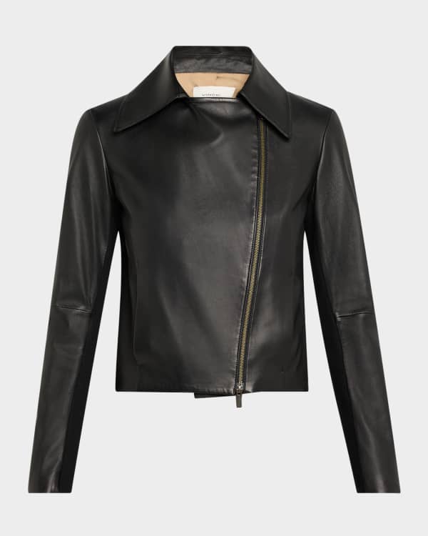 L'Agence Billie Belted Leather Jacket | Neiman Marcus