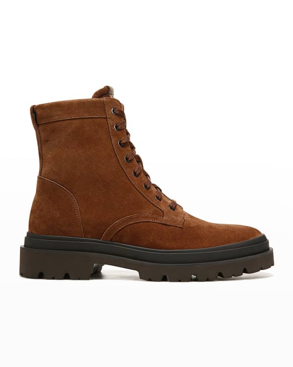 Moncler Vancouver Suede Ankle Boots | Neiman Marcus