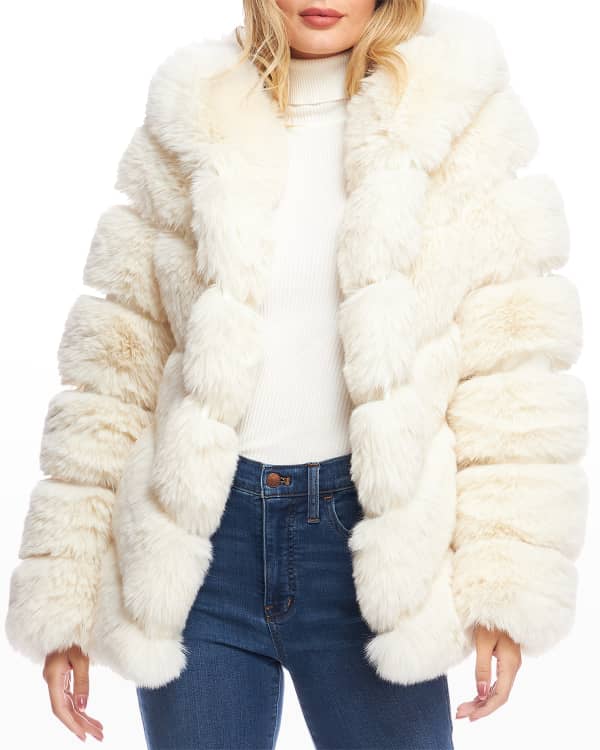 Colorblock Mink Bomber Jacket - Marcella's