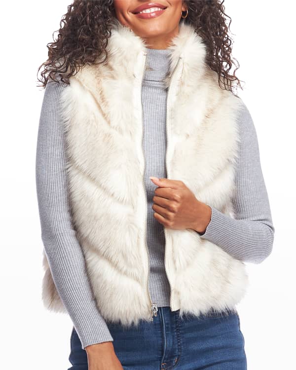 Fabulous Furs Signature Faux Fur Vest Inclusive Sizing Neiman