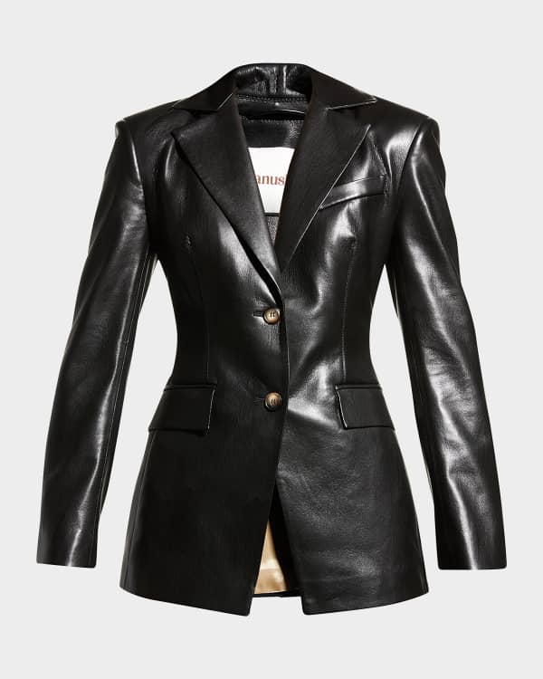 Frame The Femme Leather Blazer