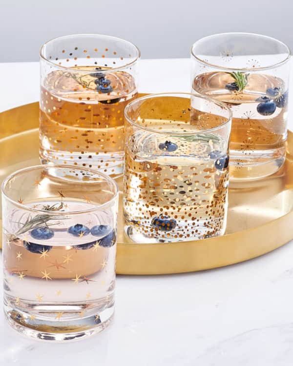 Godinger Pink Claro Double OldFashioned Glasses, Set of 4 Neiman Marcus