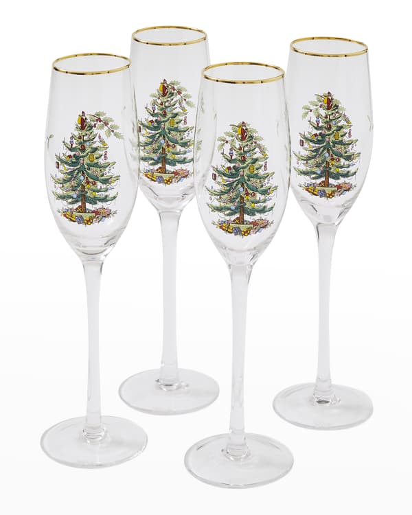 Spode Christmas Tree Glassware - Set of 4 -Made of