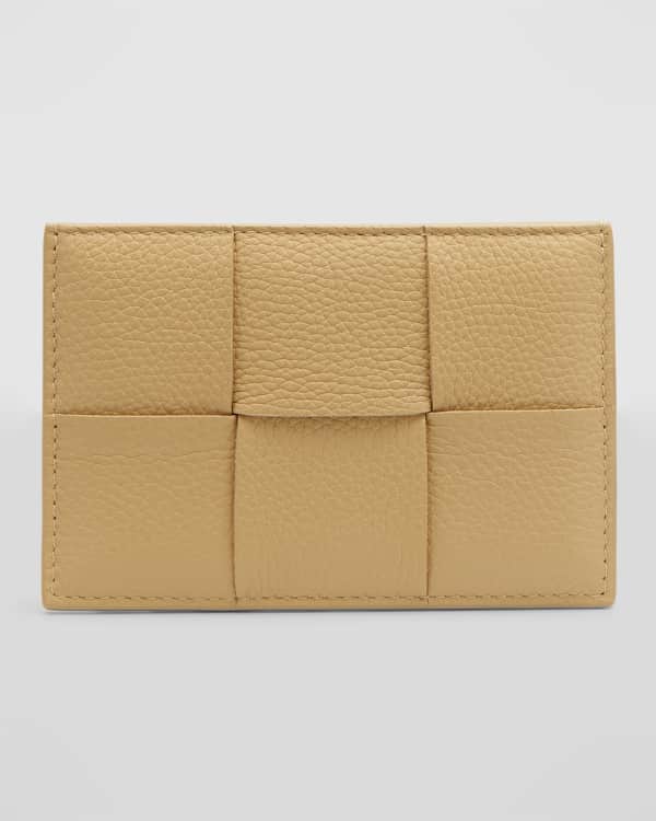 Bottega Veneta Woven Leather Zip Card Case | Neiman Marcus