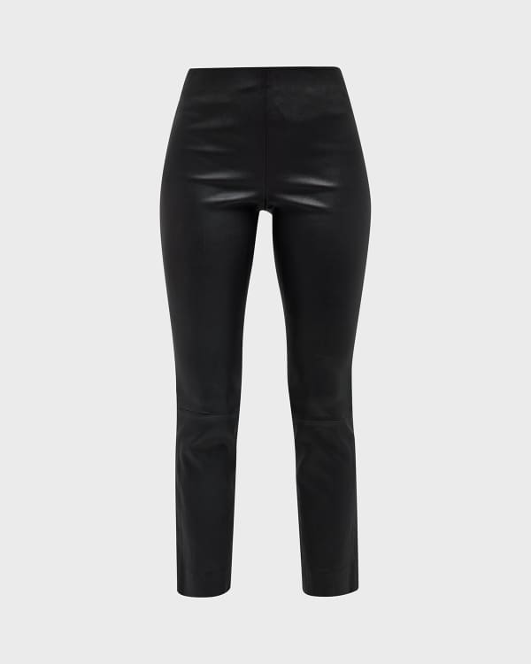 MICHAEL Michael Kors Faux Leather Leggings in Brown