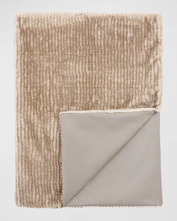 Loro Piana Jacquard Crest Cashmere Blanket Neiman Marcus