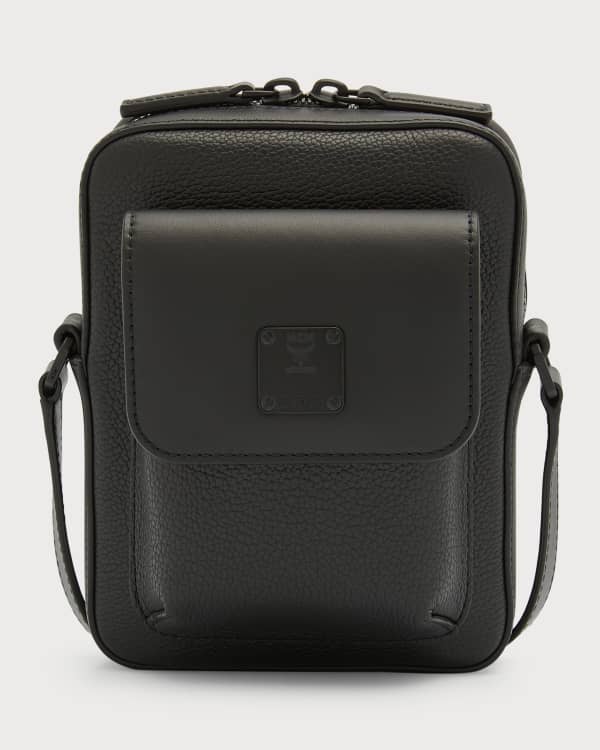 TOM FORD Men's Leather Zip Crossbody Bag Neiman Marcus