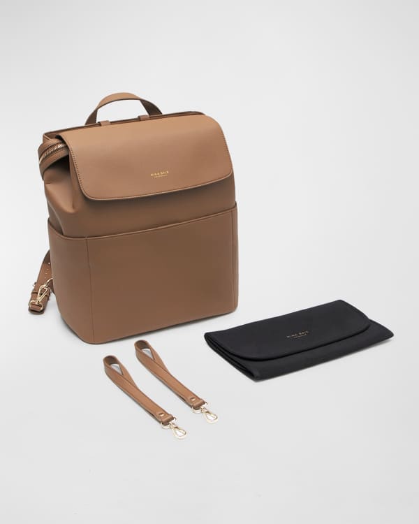 Burberry Flap Top Check Canvas Diaper Bag Neiman Marcus
