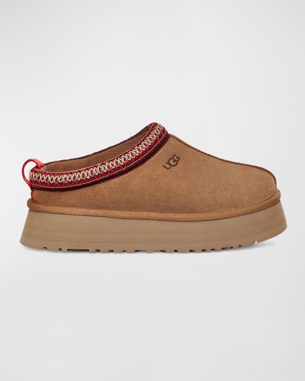 UGG Cozetta Shearling Flat Slippers Neiman Marcus