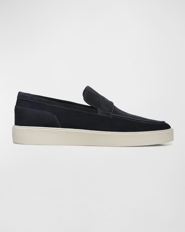 Vince Men's Shawn Suede Slip-on Sneakers In Smokegrey