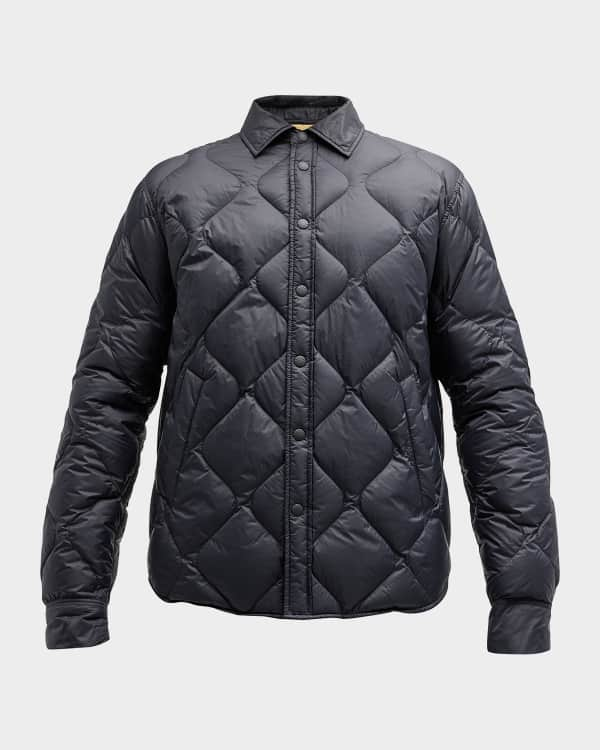 Scotch & Soda Quilted Faux Leather Shirt Jacket