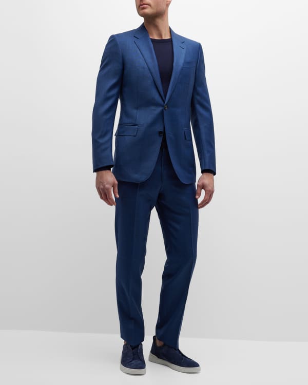 Louis Vuitton Monogram Silk Tuxedo Jacket - Blue Suiting, Clothing