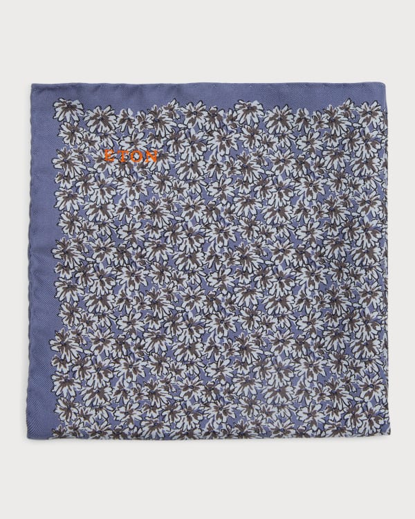 Isaia Men's Floral Silk Pocket Square Neiman Marcus