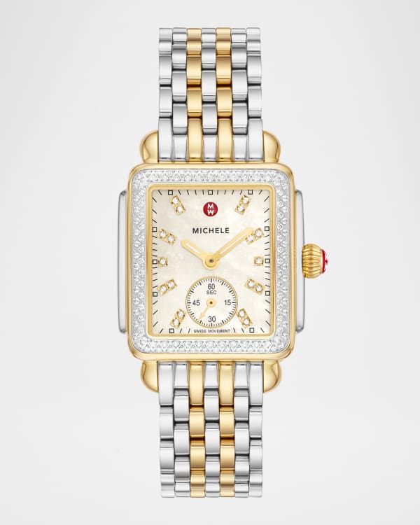 Michele caber diamond bracelet watch 35mm online