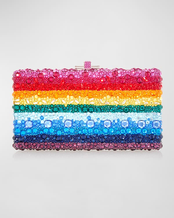 Judith Leiber pink French Fries Rainbow Clutch Bag