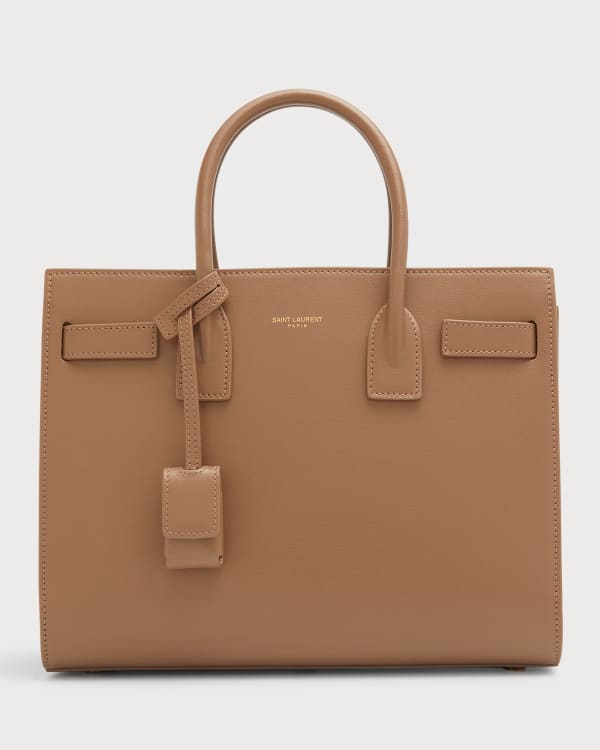 READY CHLOE Small Marcie Double Handle Bag in Nut Grained Leather