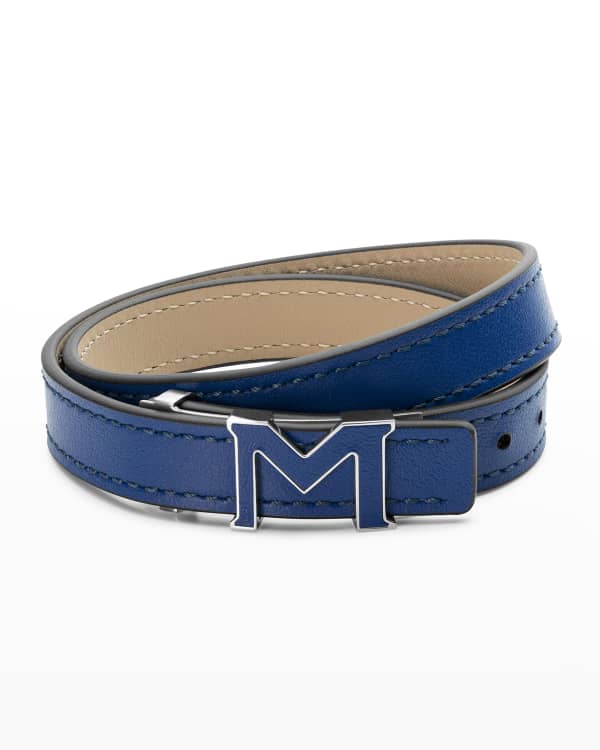 TOM FORD Leather Nashville Bracelet, Black | Neiman Marcus
