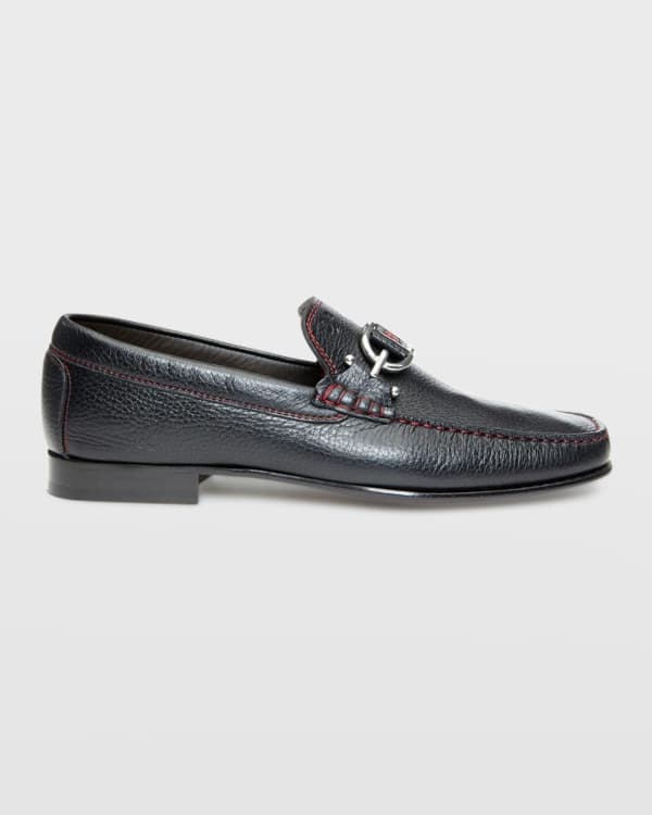 Olukai Men s Kulana Leather Slip On Loafers Dark Brown Neiman Marcus