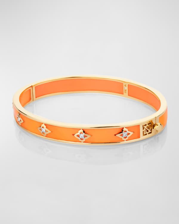 Louis Vuitton Color Blossom Open Bangle, Pink Gold, White Gold, Pink Opal and Diamonds. Size S