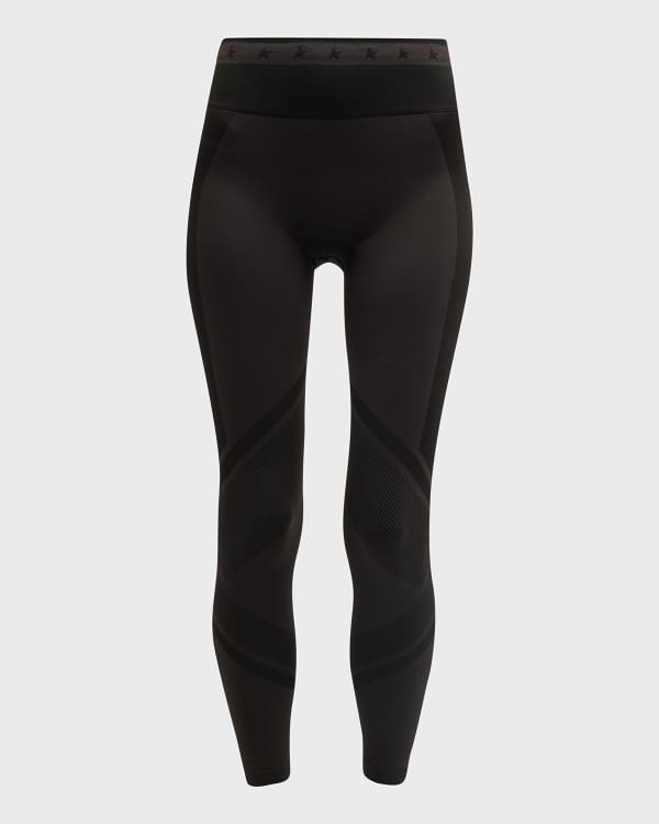 PE Nation Sky Shot Colorblock High Rise Active Leggings Neiman
