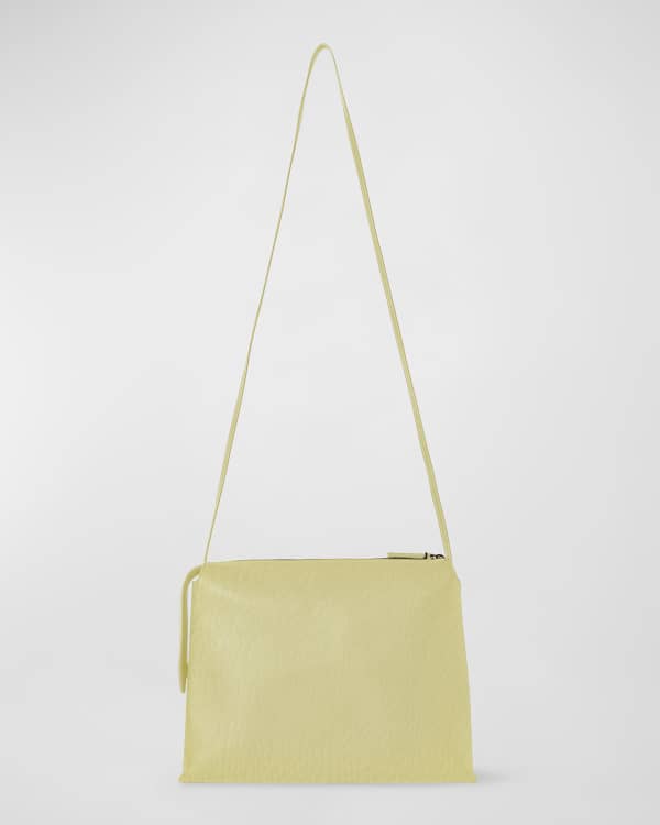 Le Coeur yellow leather crossbody bag