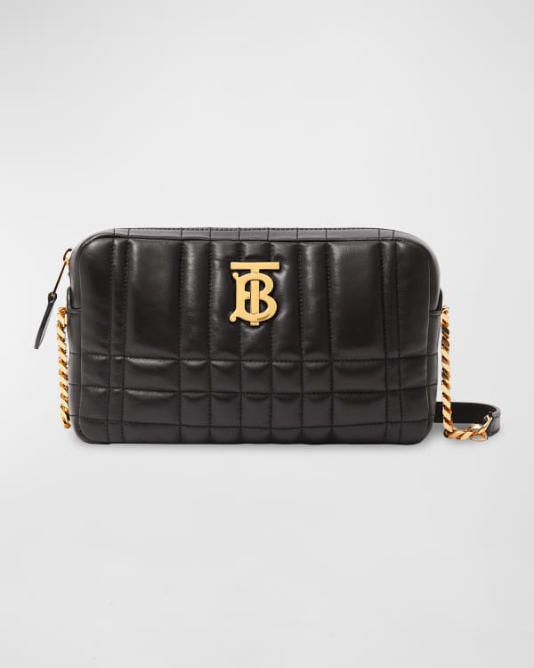 Shop Burberry Mini Lola TB Quilted Leather Shoulder Bag