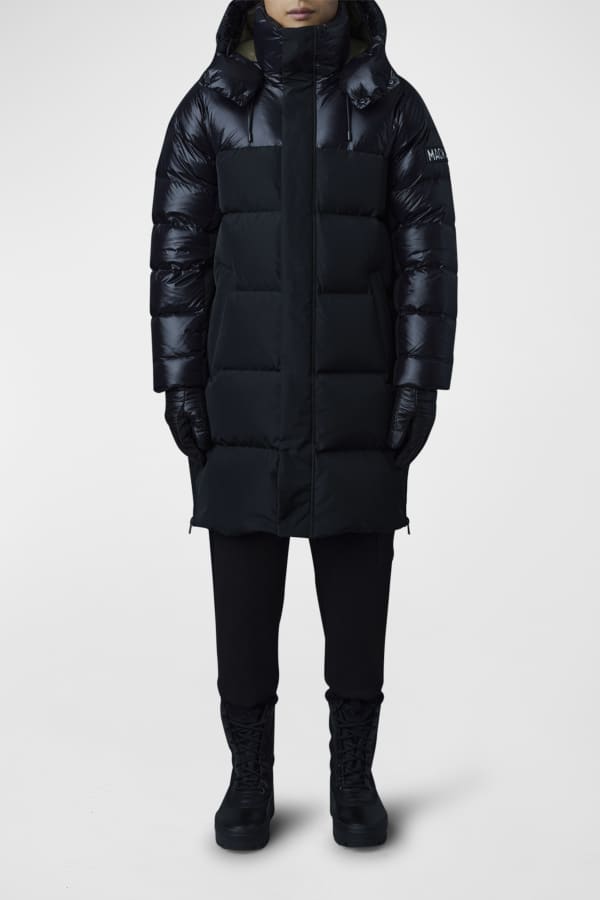 TOM FORD Men's Techno Quilted Jacket w/ Hood | Neiman Marcus