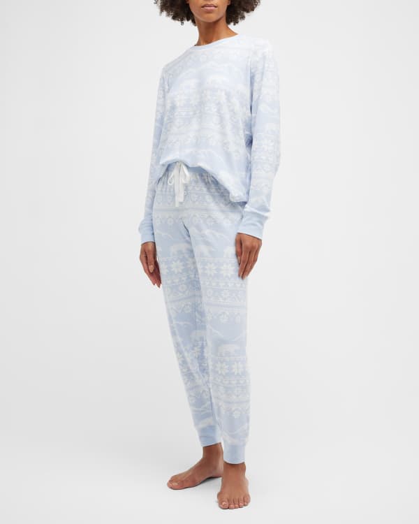 St. John Cursive Icon Stretch Silk Jacquard Pajama Shirt