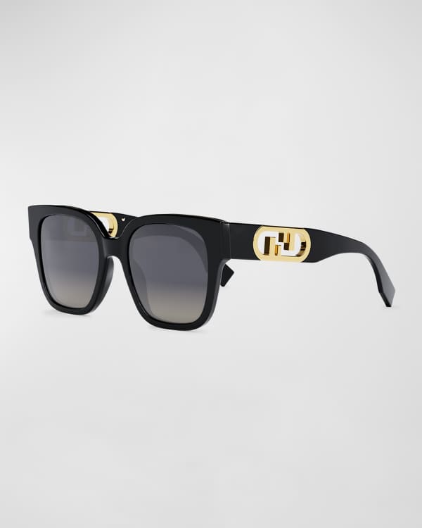 Louis Vuitton LV Link Light Classic Square Sunglasses Black Acetate & Metal. Size W