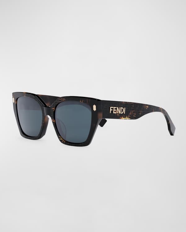 Fendi square colorblock sunglasses hotsell
