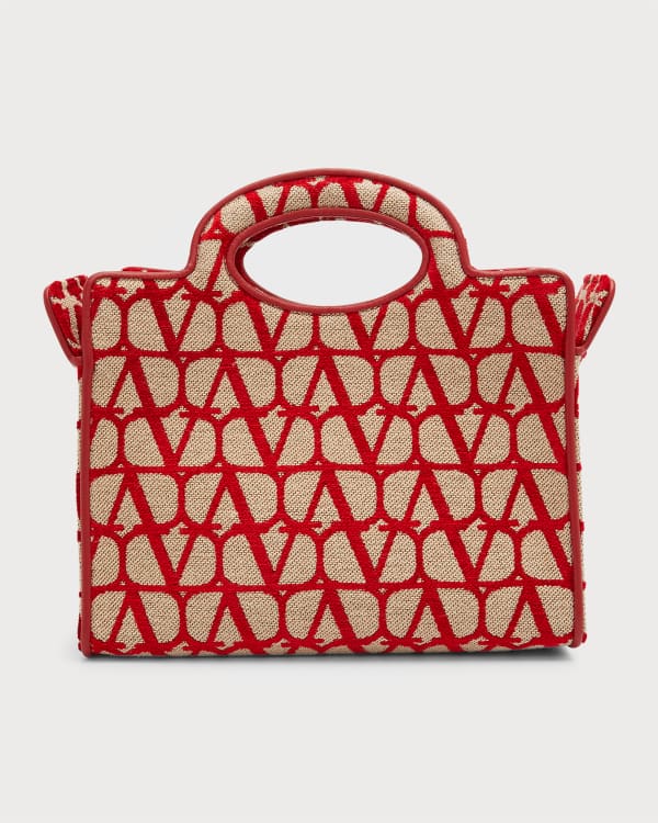 Valentino Garavani VLOGO Signature Small Canvas Tote Bag | Neiman
