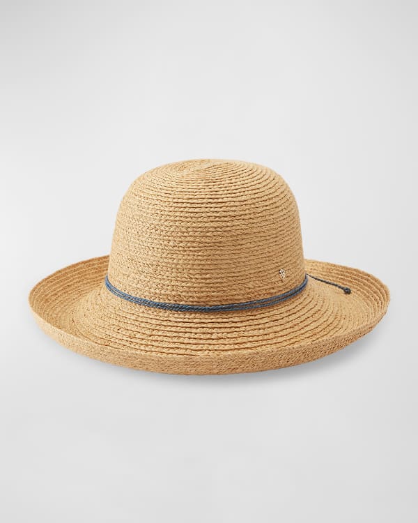 Helen Kaminski Tahani Crochet Raffia Hat Neiman Marcus