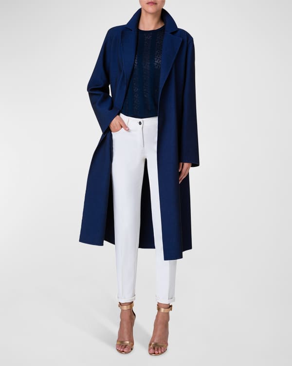 Akris Teri Single-Breasted Belted Cotton-Silk Gabardine Trench Coat ...