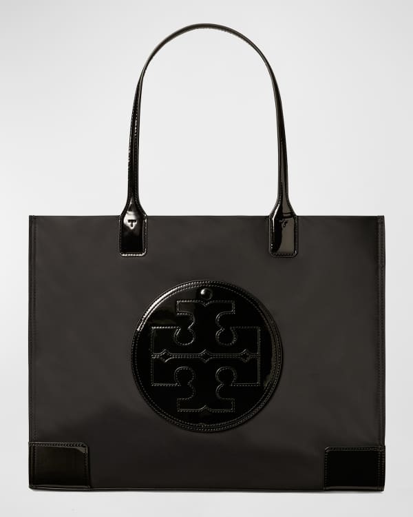 Tory burch ella metallic canvas tote deals