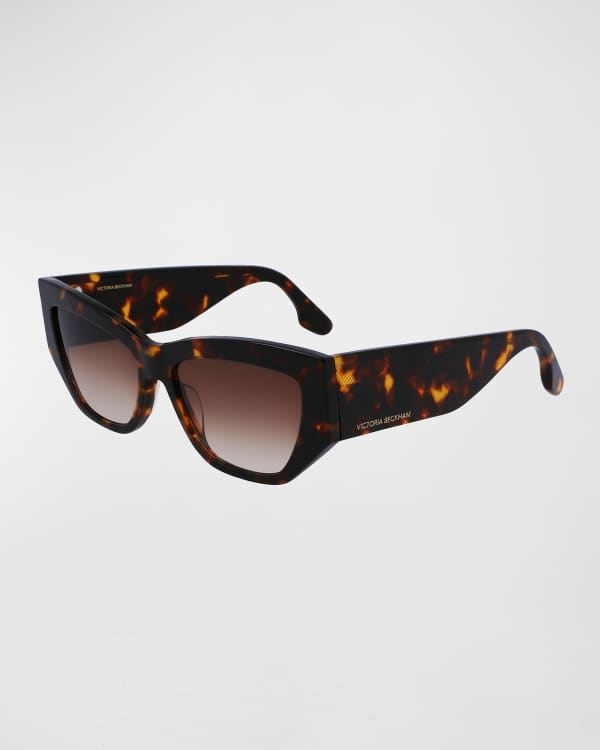 TOM FORD Blue Filtering Acetate Cat-Eye Glasses | Neiman Marcus