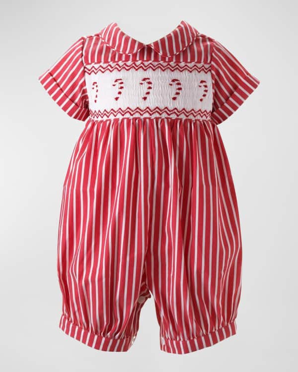 Luli & Me Girls Twilight Taffeta Smocked Dress - Ruffle Collar - Red