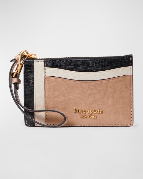 Kate Spade Spencer Metallic Crossbody 3 PC Set Purse Cosmetic Bag Cardholder New