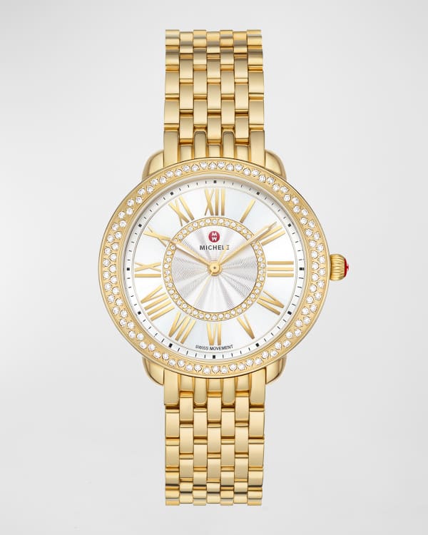 Michele sidney diamond on sale watch
