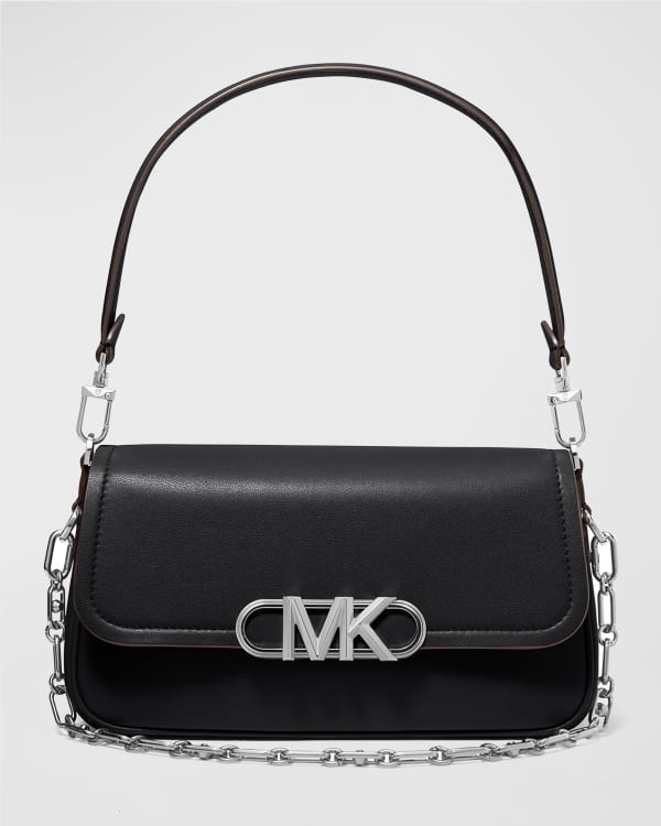 MICHAEL Michael Kors Quilted Chain Shoulder Bag in Black