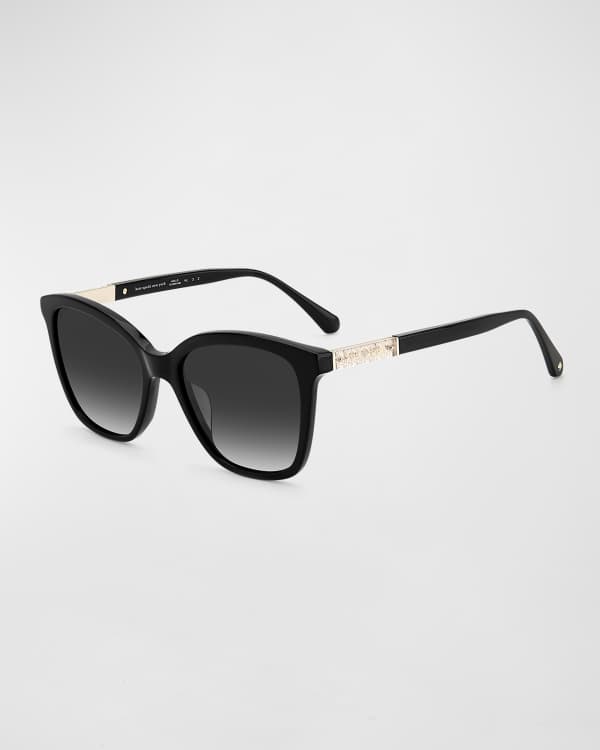 kate spade new york drystle flower-trim acetate sunglasses