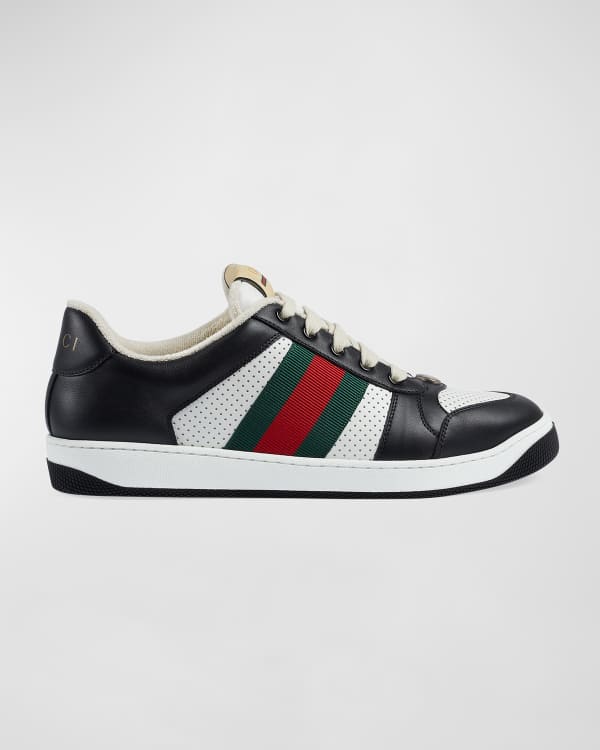 Baron maskine industrialisere Gucci New Ace Men's Snake Sneakers, White | Neiman Marcus