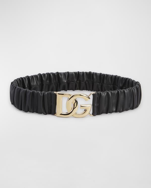 La Medusa Wide Leather Belt